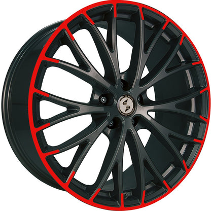 Etabeta Piuma-C black shiny red special edition Alufelge 9x20 Zoll ET48 LK 5x130 ML71.6