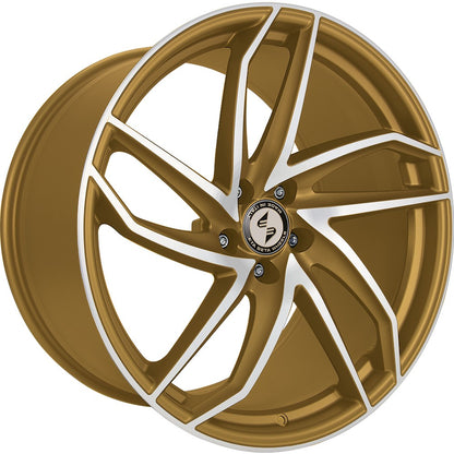 Etabeta Heron gold matt full polished Alufelge 8.5x20 Zoll ET45 LK 5x112 ML66.55