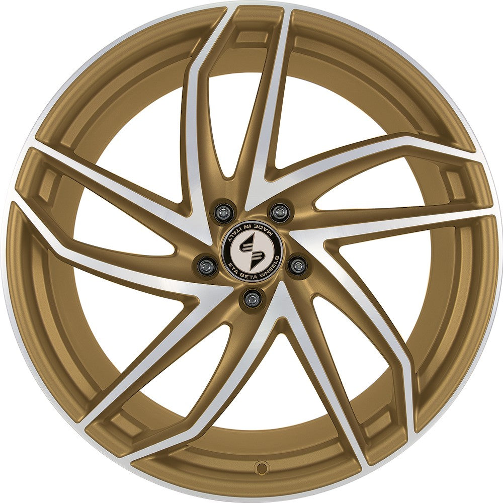 Etabeta Heron gold matt full polished Alufelge 8.5x20 Zoll ET45 LK 5x112 ML66.55 – Bild 2