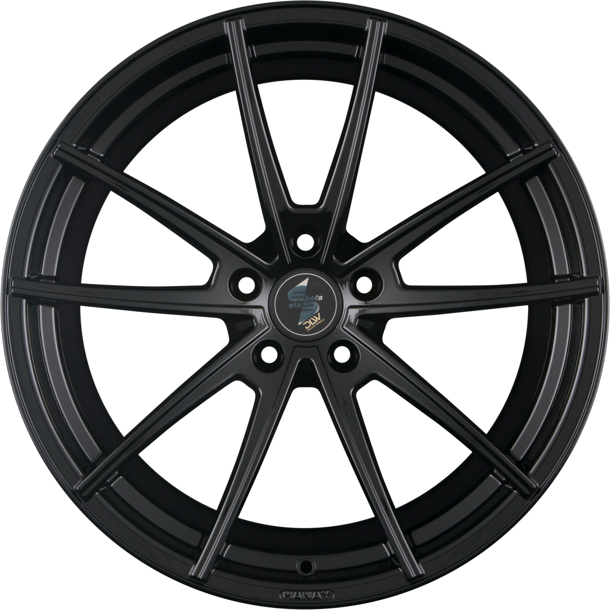Etabeta Manay-K black shiny Alufelge 8.5x19 Zoll ET25 LK 5x120 ML78.1 – Bild 3