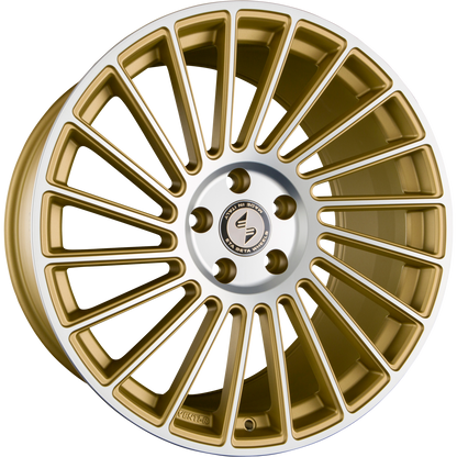 Etabeta Venti-R Gold Matt Full Polish Alufelge 8.5x19 Zoll ET25 LK 5x108 ML78.1 – Bild 2