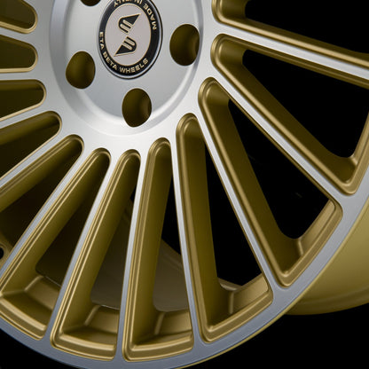 Etabeta Venti-R Gold Matt Full Polish Alufelge 8.5x19 Zoll ET25 LK 5x108 ML78.1 – Bild 3
