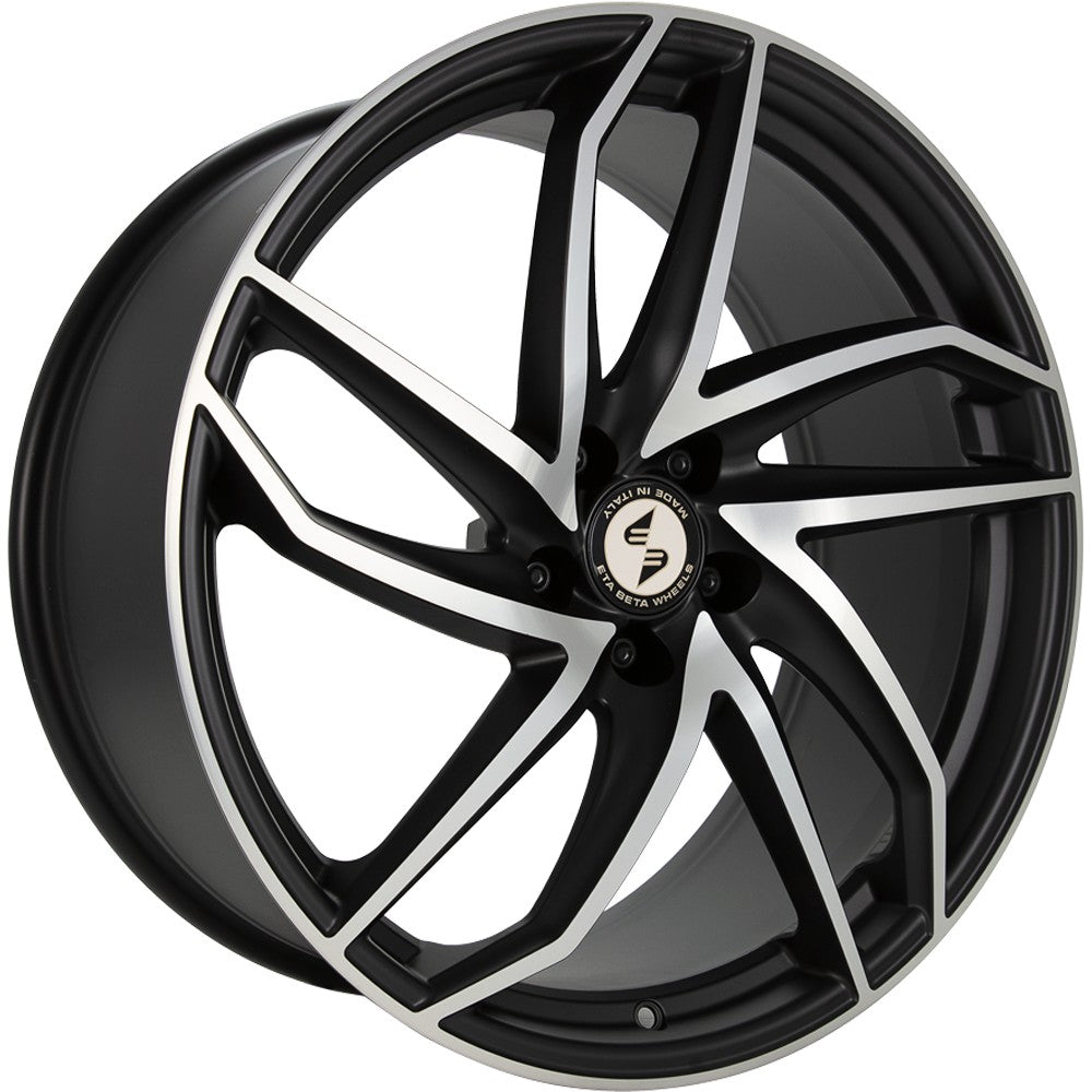 Etabeta Heron black matt full polished Alufelge 8.5x19 Zoll ET33 LK 5x112 ML78.1