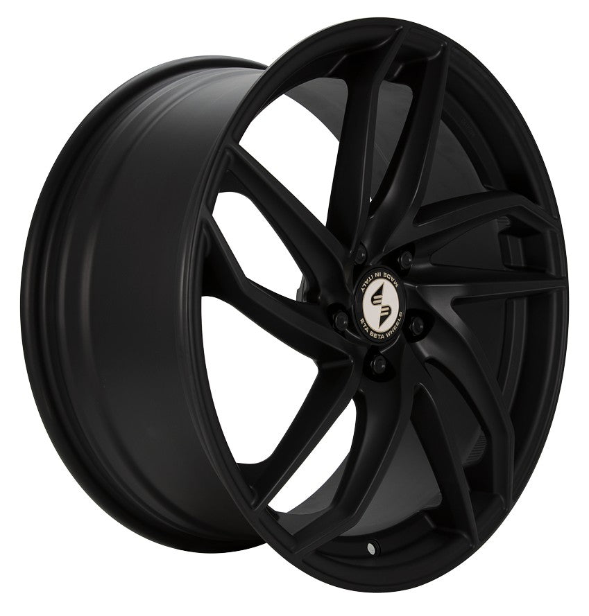 Etabeta Heron Black Matt Alufelge 8.5x19 Zoll ET45 LK 5x112 ML78.1 – Bild 3