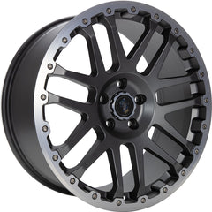 Etabeta Combat CV anthracite matt lip + cap polished Alufelge 10x22 Zoll ET32 LK 5x127 ML71.6
