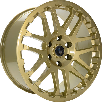 Etabeta Combat gold shiny Alufelge 7x17 Zoll ET50 LK 6x120 ML74.6