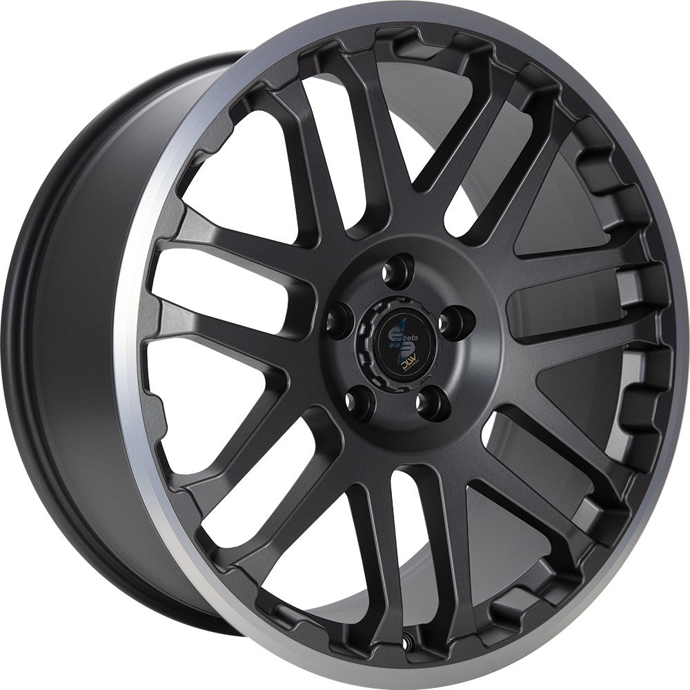 Etabeta Combat anthracite matt polished lip Alufelge 8x18 Zoll ET45 LK 6x120 ML74.6