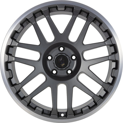 Etabeta Combat anthracite matt polished lip Alufelge 9x20 Zoll ET45 LK 6x120 ML74.6 – Bild 2