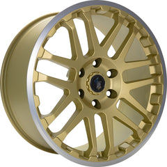 Etabeta Combat gold matt lip polished Alufelge 9x20 Zoll ET45 LK 6x120 ML74.6