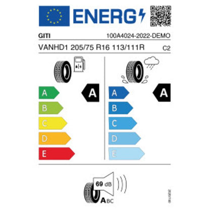 Giti Van HD1 205/75 R16 113/111R Sommer DOT 2022 – Bild 2