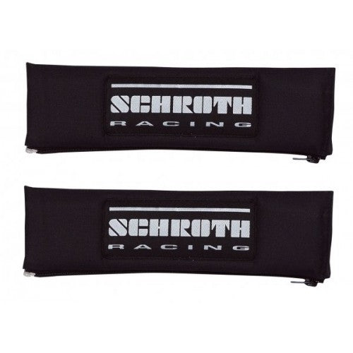 Schroth 3 NOMEX® Gurtpolster schwarz mit schwarz/silbernem SCHROTH RACING Logo