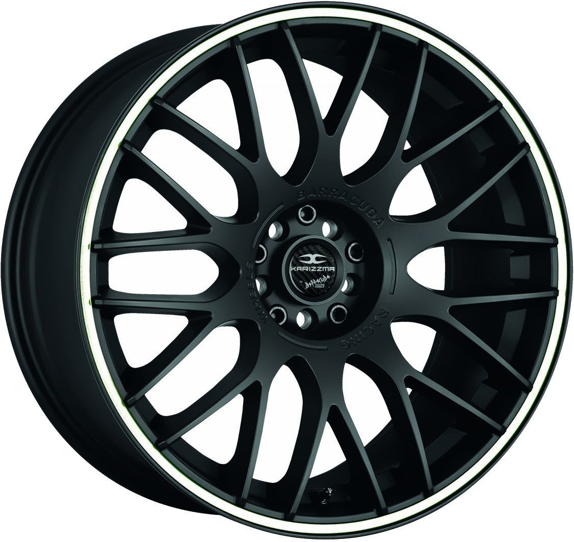 Barracuda Karizzma mattblack PureSports / Color Trim weiss - DS10 Alufelge 10.5x20 Zoll ET35 LK 5x120 ML74.1