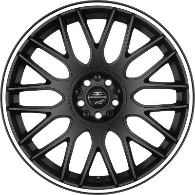 Barracuda Karizzma mattblack PureSports / Color Trim weiss - DS10 Alufelge 10.5x20 Zoll ET35 LK 5x120 ML74.1 – Bild 2