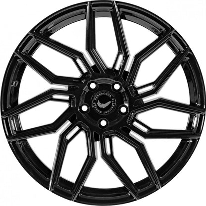 Barracuda Dragoon higloss-black Alufelge 8.5x19 Zoll ET33 LK 5x112 ML73.1 – Bild 2