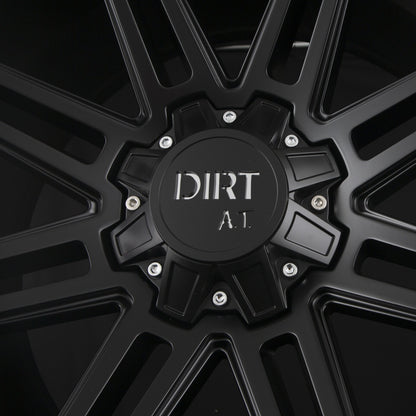 Dirt A.T. D88 Matte Black Milled Rivets (MBMR) Alufelge 8x18 Zoll ET45 LK 6x120 ML74.6 – Bild 4