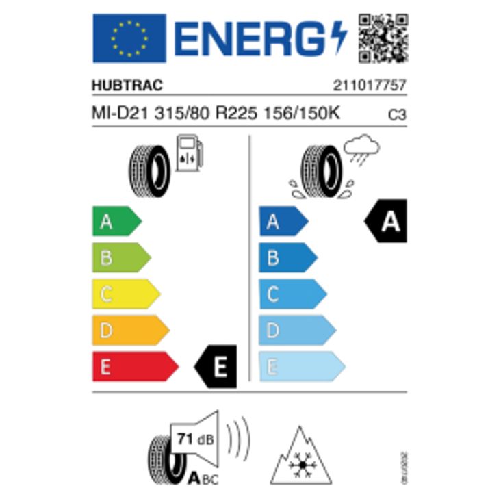Hubtrac Mixed D21 315/80 R22.5 156/150K – Bild 2