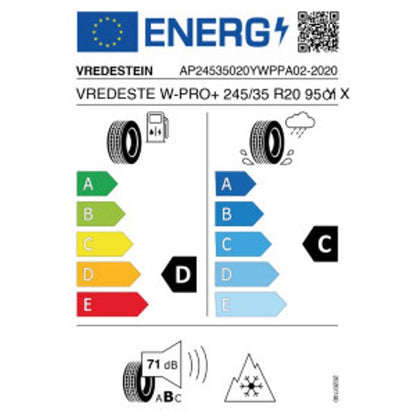 Vredestein Wintrac Pro+ 245/35 R20 95Y Winter DOT 2020 – Bild 2