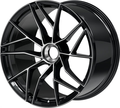 Proline Techart Formula VII Race black polished Alufelge 12x21 Zoll ET42 LK 1x1 ML84 – Bild 8
