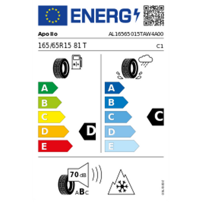 Apollo Alnac 4G Winter 165/65 R15 81T Winter – Bild 3