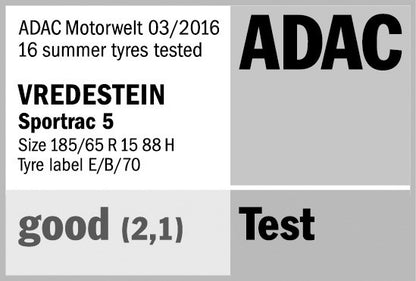 Vredestein Sportrac 5 VW 195/65 R15 91H Sommer – Bild 3