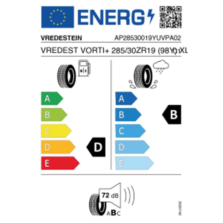 Vredestein Ultrac Vorti+ 285/30 R19 98Y Sommer – Bild 2