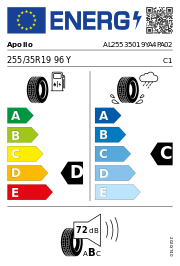 Apollo Aspire 4G+ XL 255/35 R19 96Y SUMMER