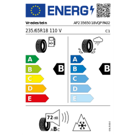 Vredestein Quatrac Pro+ XL M+S 3PMSF 235/65 R18 110V Ganzjahr – Bild 2