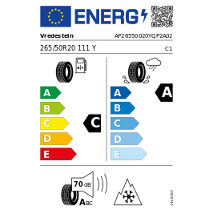 Vredestein Quatrac Pro 2 XL 3PMSF 265/50 R20 111Y Ganzjahr – Bild 3