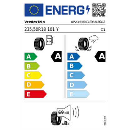 Vredestein Ultrac+ XL 235/50 R18 101Y Sommer – Bild 2