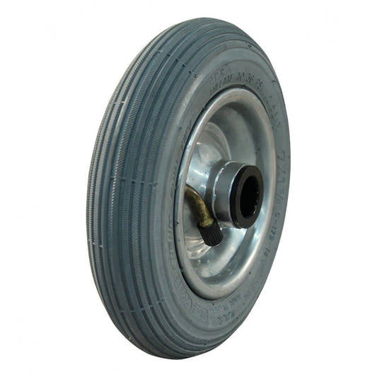CST Komplettrad 7x1 3/4 (175x45) C-179 auf Felge 1.25x3.8 (200x50) ET0 NL60 Rollenlager Ø20 Stahl gra