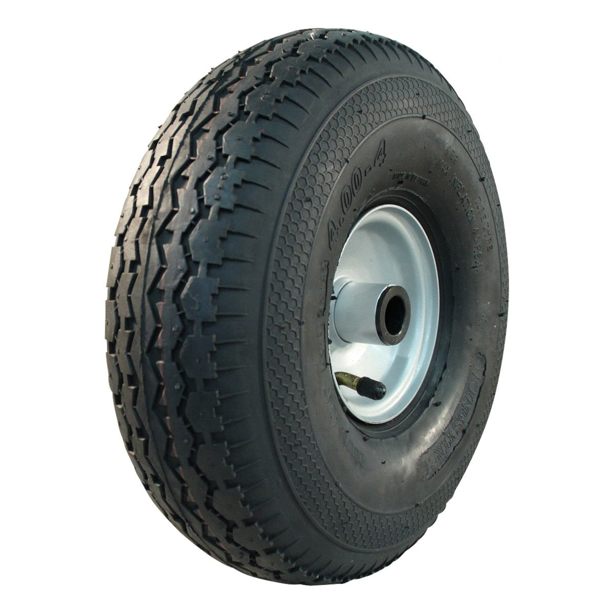 Kings Tire Komplettrad 4.00-4 V-6504 4PR auf Felge 2.10x4 ET0 NL69 Stahl Grau