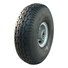 Kings Tire Komplettrad 4.00-4 V-6504 4PR auf Felge 2.10-4 ET0 NL75 Kugellager Ø25 Stahl Grau