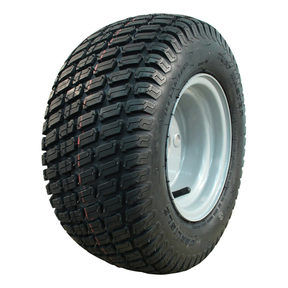 Novio Komplettrad 16x7.50-8 Turf Master 4PR auf Felge 5.50x8 4/100/60 ET0 Stahl Grau