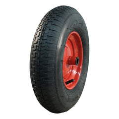 Kings Tire Komplettrad 4.80/4.00-8 V-6635 4PR auf Felge 2.50x8 0 NL100 Rollenlager Ø25 Stahl Rot