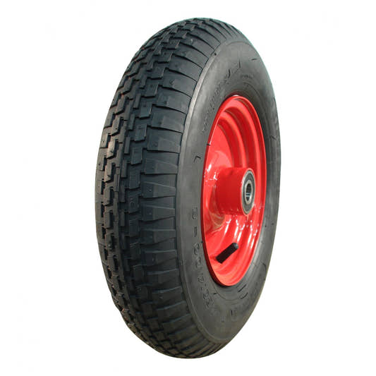 Kings Tire Komplettrad 4.80/4.00-8 V-6635 4PR auf Felge 2.50x8 ET0 NL100 Stahl Rot