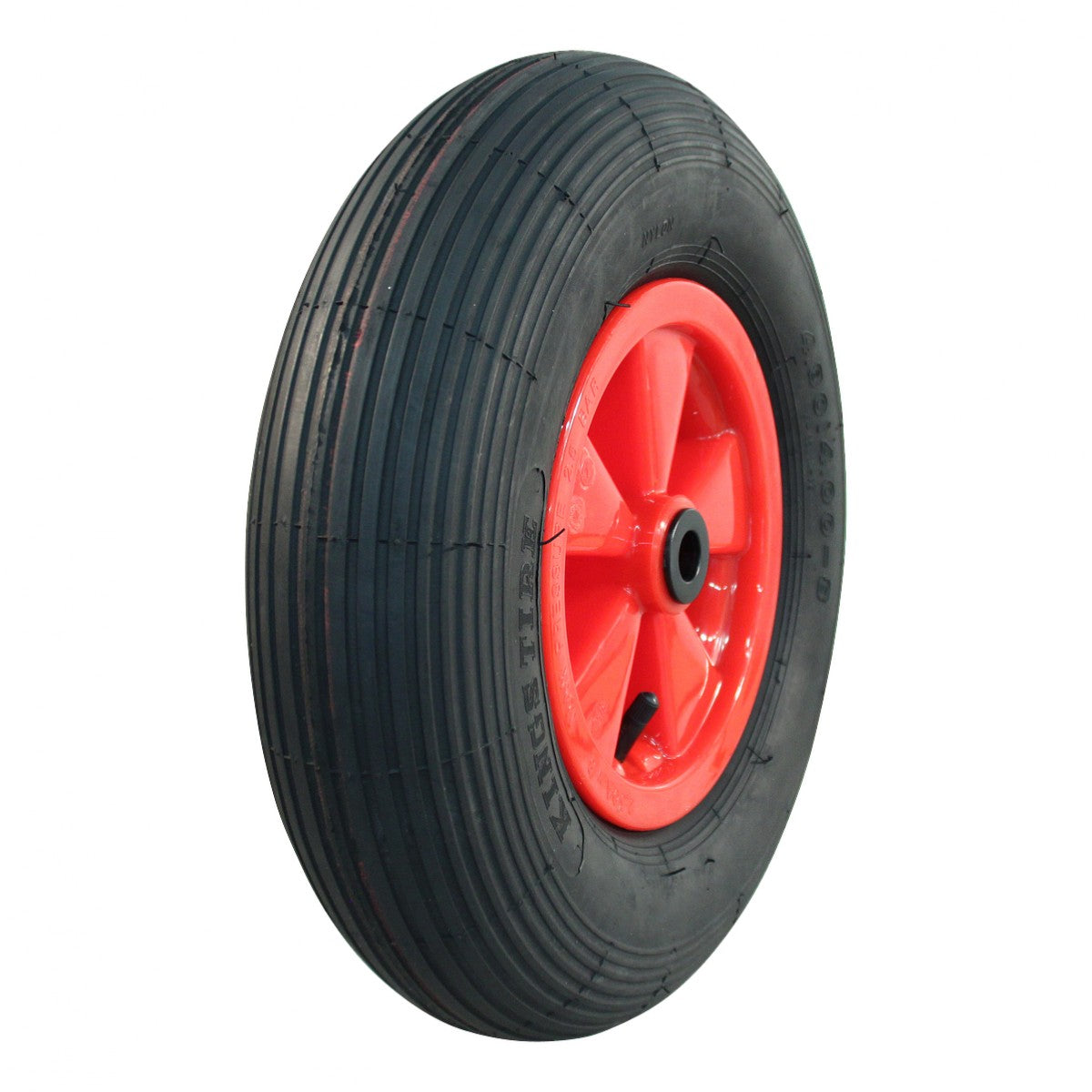 Kings Tire Komplettrad 4.80/4.00-8 V-5501A 2PR auf Felge 2.50x8 NL88 Gleitlager Ø20 Kunststoff Rot