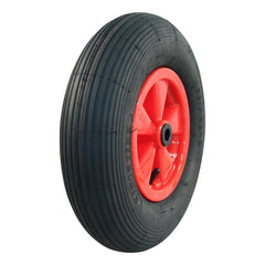 Kings Tire Komplettrad 4.80/4.00-8 V-5501A 2PR auf Felge 2.50x8 NL88 Gleitlager Ø20 Kunststoff Rot