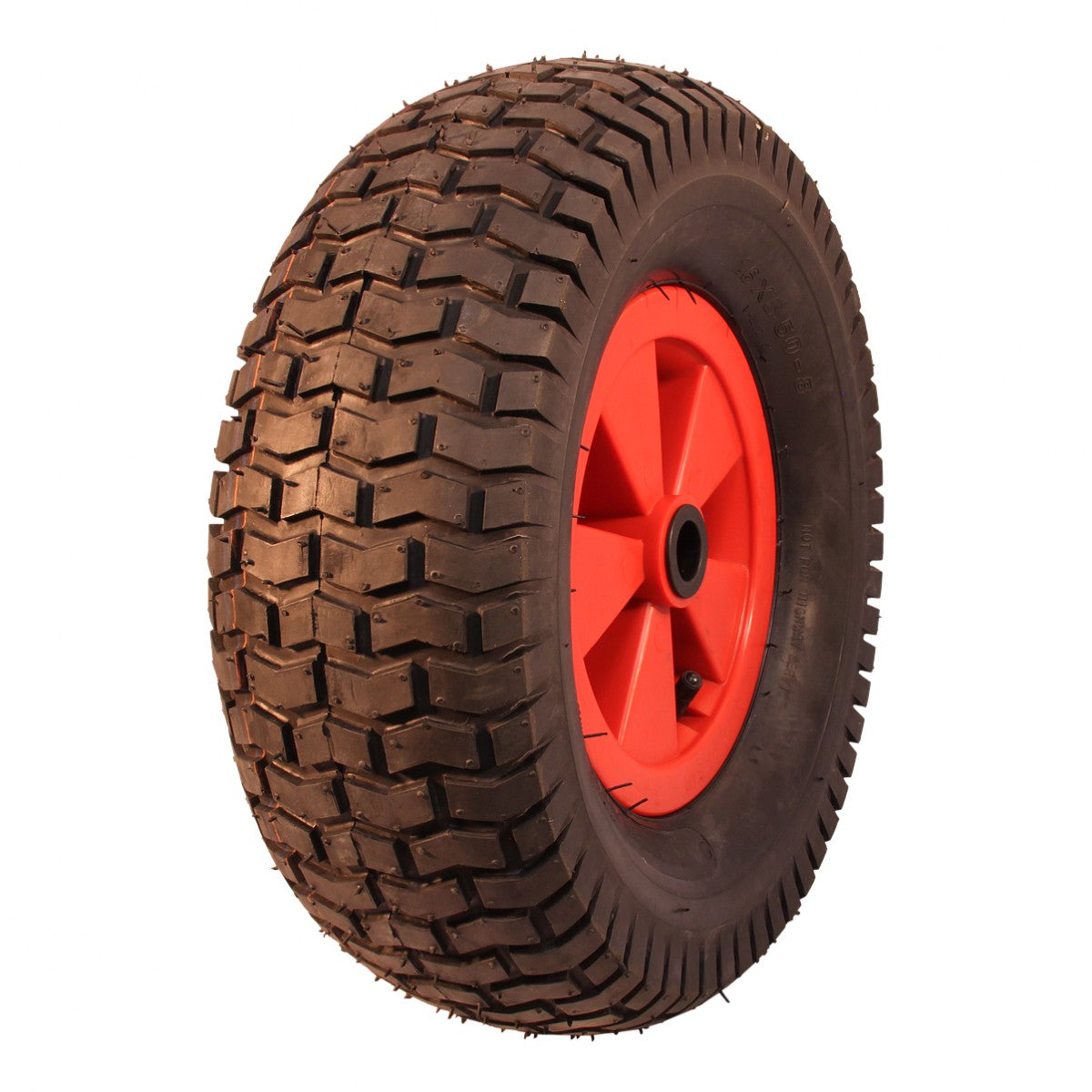 Kings Tire Komplettrad 16x6.50-8 V-3502 4PR auf Felge 2.50x8 NL88 Rollenlager Ø20 Kunststoff Rot