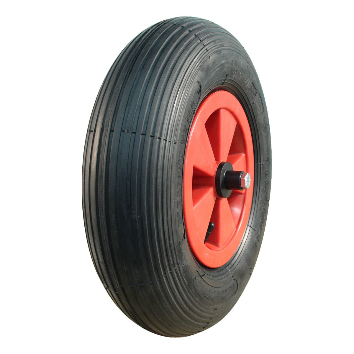 Narubb Komplettrad 4.80/4.00-8 S-2301 4PR auf Felge 2.50x8 ET NL75 Kunststoff Rot