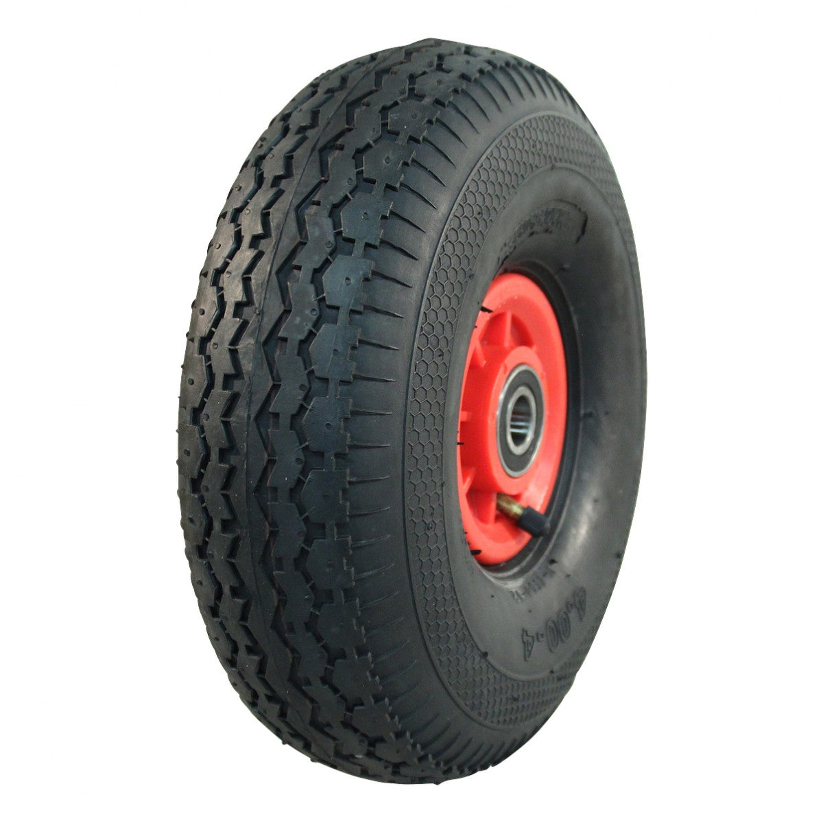 Kings Tire Komplettrad 4.10/3.50-4 V-6603 4PR auf Felge 2.10x4 NL75 Kunststoff Rot