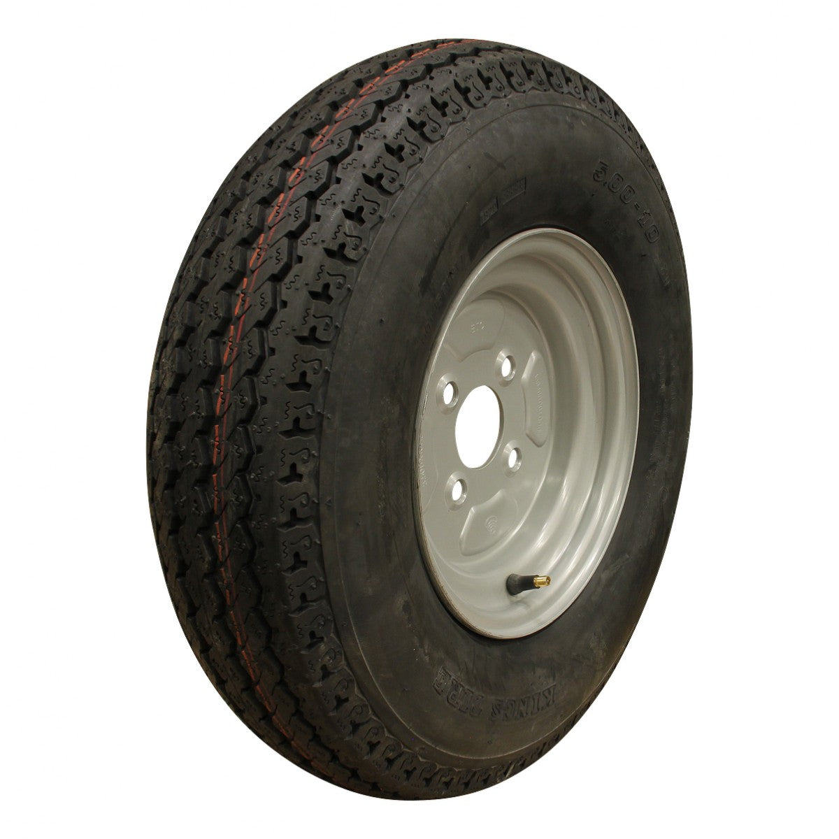Kings Tire Komplettrad 5.00-10 84 N KT-715 8PR auf Stahlfelge 3.50Bx10 4/100/60 ET23,5 Silber