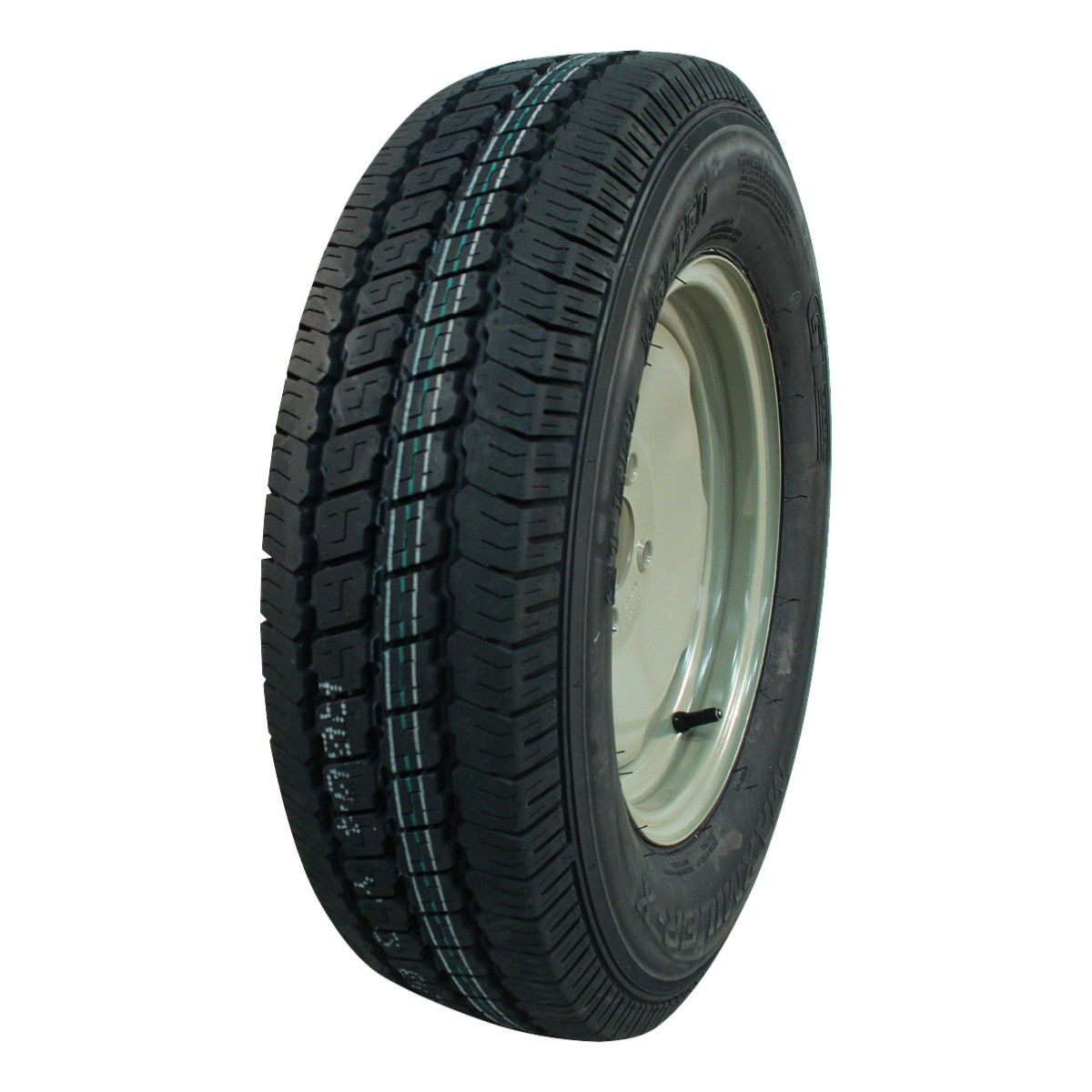 GT-Radial Komplettrad 175R13C 97/95R Maxmiler Pro auf Stahlfelge 13Jx4 4/100/60 ETET0 grau-grün