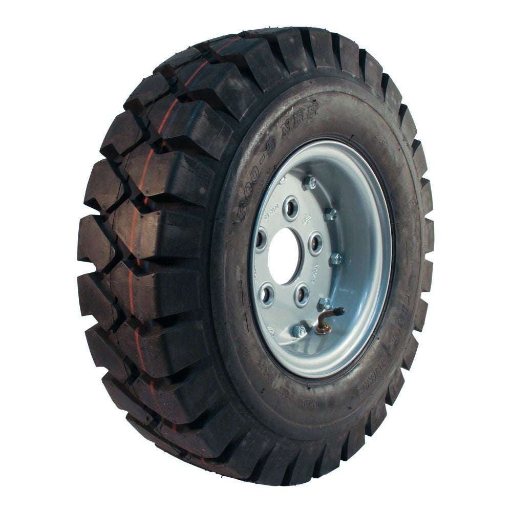 Kings Tire Komplettrad 6.00x9 V-2502 12PR auf Felge 4.00E-9 ET0 67/112/5 121 A5 Stahl grau