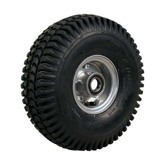 CST Komplettrad 4.00-4 C-248 6PR auf Felge 2.10-4 ET0 NL75 Kugellager Ø25 Stahl Grau