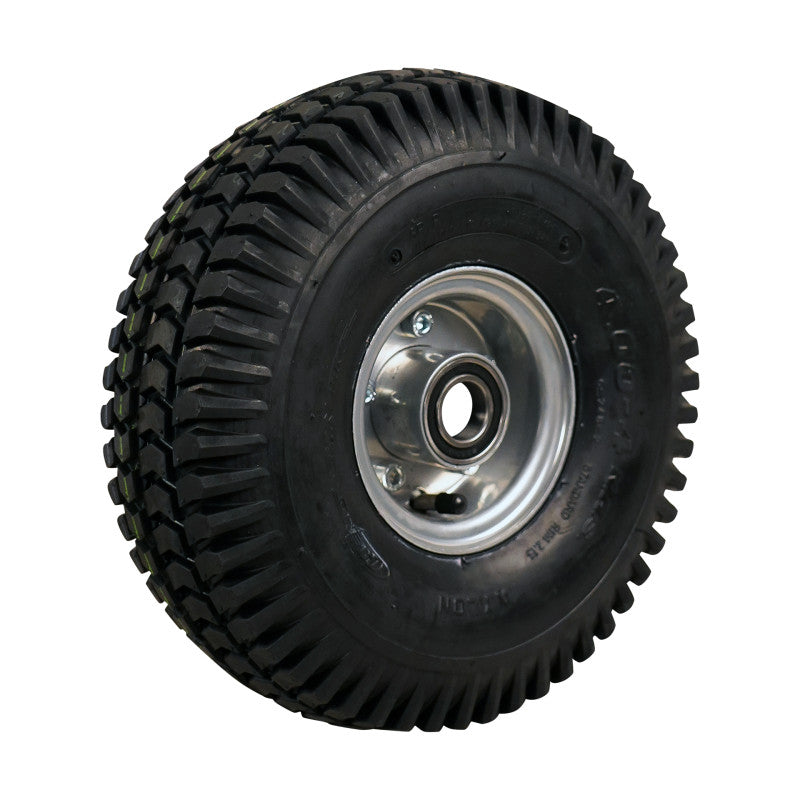 CST Komplettrad 4.00-4 C-248 6PR auf Felge 2.10-4 ET0 NL75 Kugellager Ø25 Stahl Grau