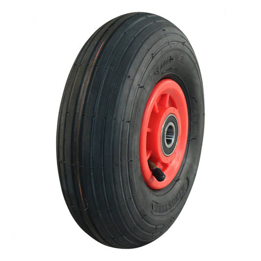 Narubb Komplettrad 3.00-4 S-2301 4PR auf Felge 2.10x4 NL75 Kunststoff Rot