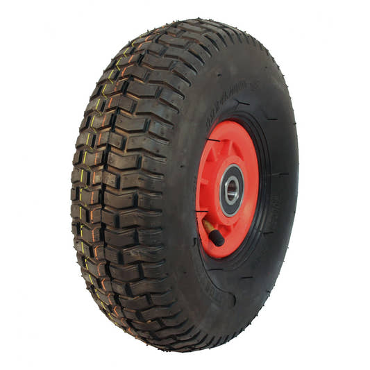 Kings Tire Komplettrad 11x4.00-4 V-3502 4PR auf Felge 2.10x4 NL75 Kunststoff Rot