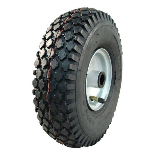 Kings Tire Komplettrad 4.10/3.50-4 V-6602 4PR auf Felge 2.10x4 ET0 NL69 Stahl Grau