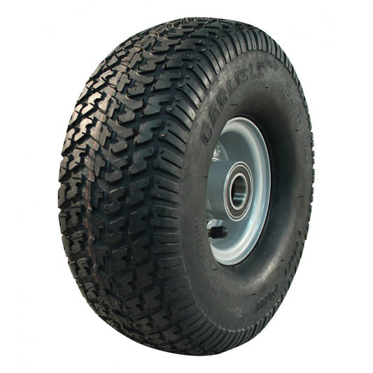 Kings Tire Komplettrad 12x5.00-4 Turf Pro 2PR auf Felge 2.10-4 ET0 NL75 Kugellager Ø25 Stahl Grau