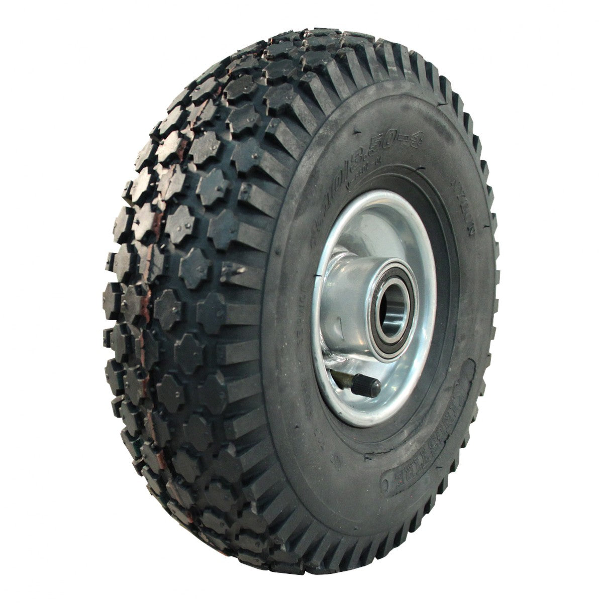 Kings Tire Komplettrad 4.00-4 V-8502 4PR auf Felge 2.10x4 ET0 NL75 Stahl Grau